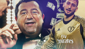 Berater Mino Raiola und sein Klient Gianlugi Donnarumma