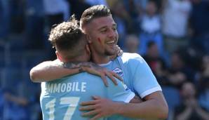 Sergej Milinkovic-Savic und Ciro Immobile gehören zu den Leistungsträgern bei Lazio.