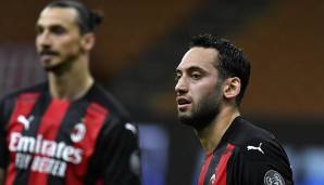 Ibrahimovic und Calhanoglu spielten gemeinsam für die AC Milan.