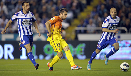 Jordi Alba brachte den FC Barcelona bereits nach zweieinhalb Minuten in Führung