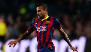 Dani Alves wurde in der Ligapartie gegen Villarreal mit einer Banane beworfen