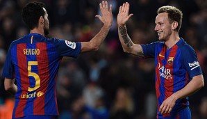 Sergio Busquets und Ivan Rakitic stehen in der Pflicht