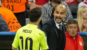 Pep Guardiola und Lionel Messi erlebten gemeinsam sehr erfolgreiche Zeiten bei Barcelona