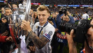 Toni Kroos ist der erste deutsche Spieler, der dreimal die Champions League gewinnen konnte