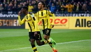 Aubameyang gratuliert Dembele zum Barcelona-Wechsel