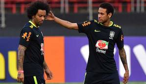 Marcelo und Neymar gelten als gute Freunde