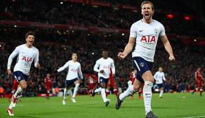 Harry Kane feiert sein 100. Tor.