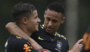 Philippe Coutinho vom FC Barcelona und Neymar von PSG sind gute Freunde.