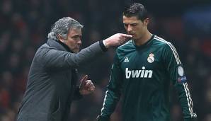 Cristiano Ronaldo und Jose Mourinho