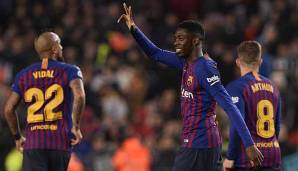 Traf gegen Levante im Rückspiel der Copa del Rey doppelt: Barcas Enfant Terrible Ousmane Dembele.