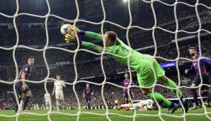 Marc-Andre ter Stegen: Wenn er gefordert wurde, war er da: In der 23. machte sich ter Stegen vor Vinicius groß und parierte, in der 37. zeigte er einen tollen Fuß-Reflex gegen Benzema, in der 60. eine sensationelle Parade gegen Reguilon. Note: 2.