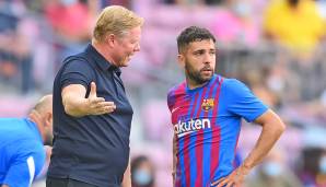 Ronald Koeman im Gespräch mit Jordi Alba