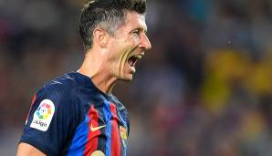 Robert Lewandowski blieb bei seinem ersten Pflichtspiel für den FC Barcelona torlos.