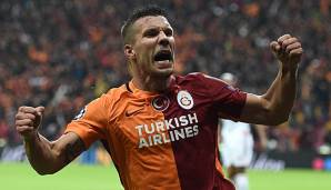 Lukas Podolski spielte von 2015 bis 2017 für Galatasaray.