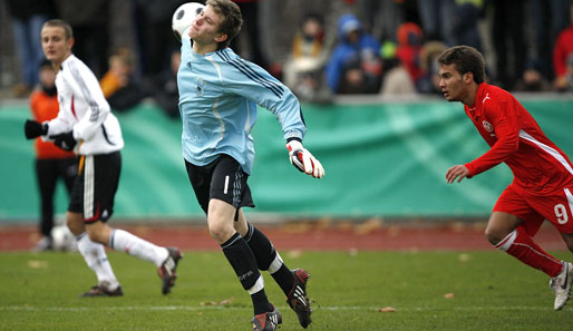 Loris Karius im Trikot der Junioren-Auswahl