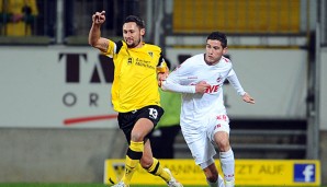 Albert Streit (l.) will mit Fortuna Köln in die 3.Liga aufsteigen.