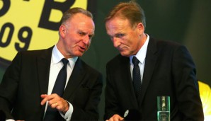 Karl-Heinz Rummenigge und Hans-Joachim Watzke sprachen gemeinsam auf der SpoBis