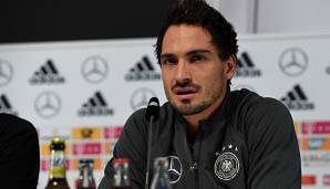 Mats Hummels äußert sich auf der DFB-PK