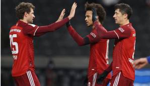 Thomas Müller, Leroy Sane, Robert Lewandowski