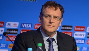 Jerome Valcke hatte auf der FIFA-PK in Brasilien auch Gutes zu verkünden