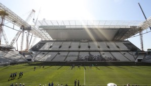 In diesem Stadion soll im Sommer das Eröffnungsspiel der WM ausgetragen werden