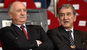 Carlos Alberto Parreira (r.) im Gespräch mit Trainer Luiz Felipe Scolari