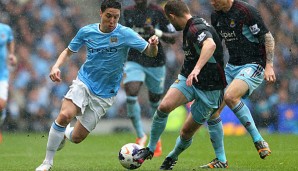 Mit Manchester City wurde Samir Nasri (l.) englischer Meister