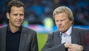 Oliver Kahn (r.) traut der deutschen Mannschaft in Brasilien den Titel zu