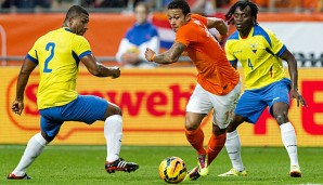 Memphis Depay (M.) debütierte unter Louis van Gaal für die Elftal