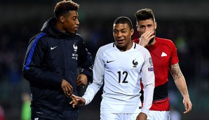 Kylian Mbappe hat sein Debüt für die französische Nationalmannschaft gefeiert