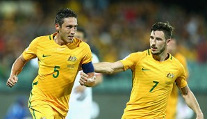 Kapitän Mark Milligan traf für Australien zum 1:1-Endstand