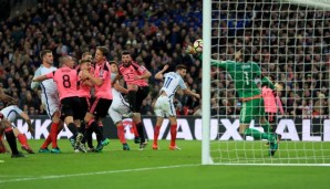 Das Hinspiel in Wembley gewann England gegen Schottland mit 3:0