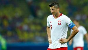 Robert Lewandowski und Polen sind bereits in der Gruppenphase der WM 2018 ausgeschieden.