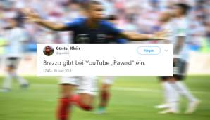 Traumtor Pavard! Also macht sich Hasan Salihamidzic schon mal im Internetz schlau.