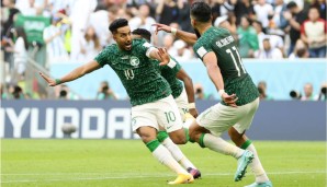 Saudi-Arabien führt gegen Argentinien mit 2:1.