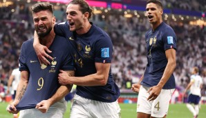 Mit seinem vierten Turniertreffer katapultierte Olivier Giroud (l.) Frankreich ins Halbfinale.