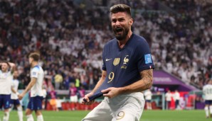 Frankreichs Rekordtorschütze Olivier Giroud erzielte gegen England das Siegtor.