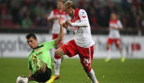 Marcel Risse (r.) durchläuft beim FC derzeit die Hochphase seiner Karriere