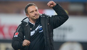 Andre Breitenreiter befindet sich mit Paderborn auf dem Relegationsplatz