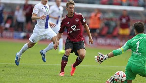 Wie schon gegen seinen Ex-Klub Aue soll Jakub Sylvestr möglichst oft für den 1. FCN netzen