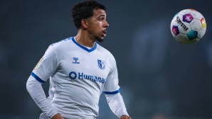 Xavier Amaechi kann mit dem 1. FC Magdeburg heute einen großen Schritt Richtung Klassenerhalt machen.