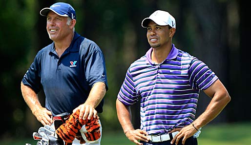 Steve Williams (l.) geht bei den US Open mit Adam Scott an den Start