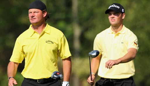 Alex Cejka (l.) und Martin Kaymer gehen beim Weltcup gemeinsam an den Start