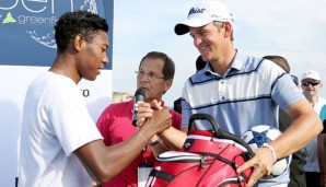 Bernd Wiesberger versuchte David Alaba zum Golf zu bringen