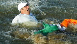 Paul McGinley lochte 2002 den entscheidenden Putt zum Ryder-Cup-Sieg - und ging dann baden