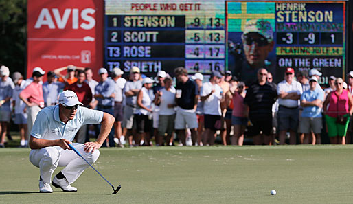 Hochkonzentriert auf dem 14. Grün: Henrik Stenson