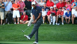 Tiger Woods legte mit dem US-Team in Dublin einen guten Start hin