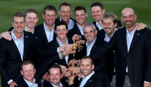 Zum dritten Mal in Folge hat sich das europäische Team den Titel im Ryder Cup geholt