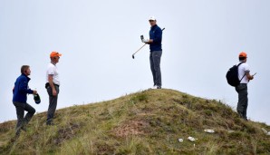 Jordan Spieth auf der 13. Google Earth wäre jetzt hilfreich gewesen