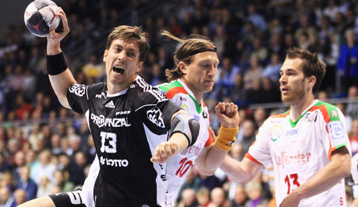 Marcus Ahlm (V.) geht mit dem THW Kiel nächste Saison in Champions League auf Torejagd